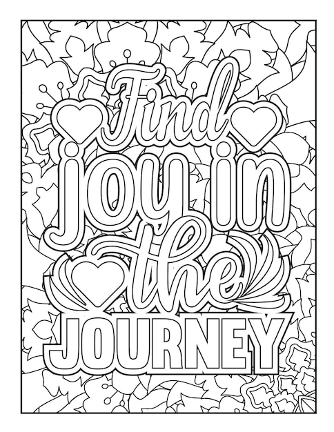 Motivational quote Inspirational quote Positive quote Affirmative quote Coloring page