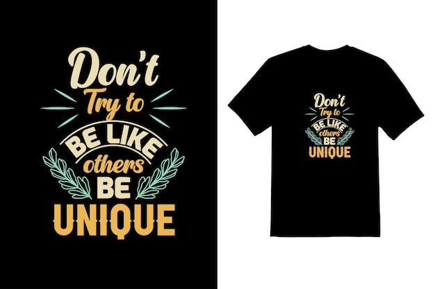 Motivational Quote Typeface T shirt design