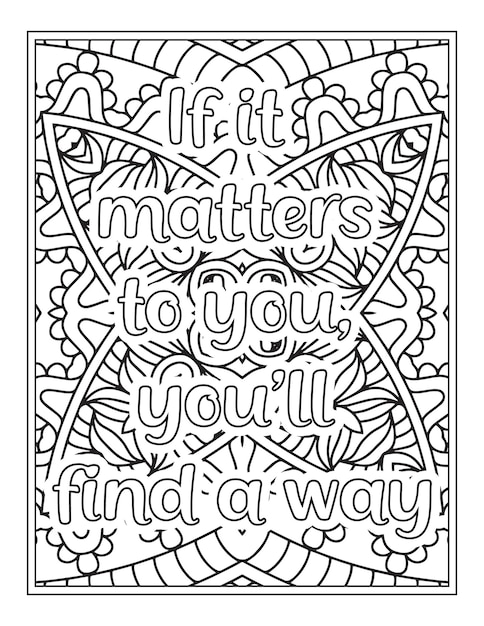 Motivational quotes coloring Book page inspirational quotes coloring page coloring page