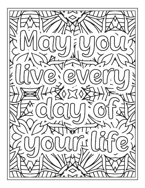 Motivational quotes coloring book page inspirational quotes coloring page coloring page