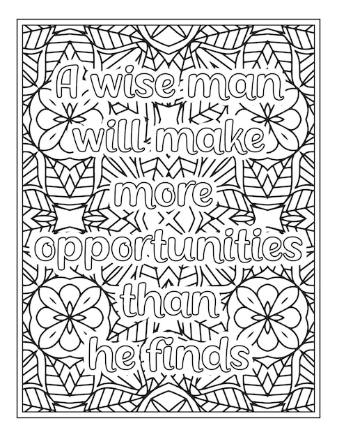 Motivational quotes coloring book page inspirational quotes coloring page coloring page