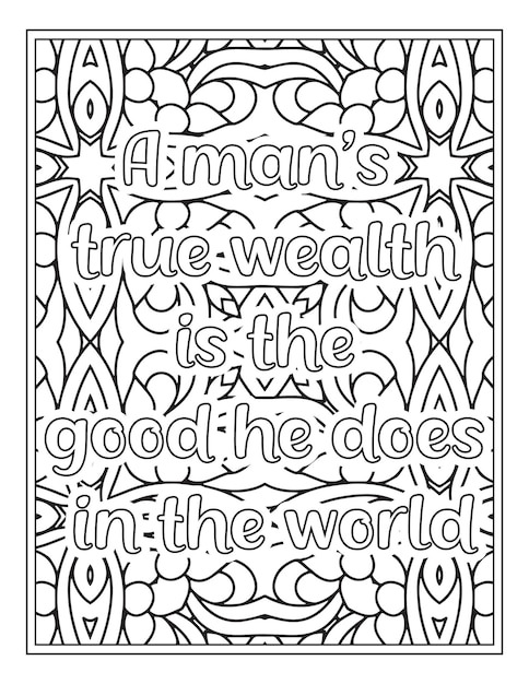 Motivational quotes coloring book page inspirational quotes coloring page coloring page