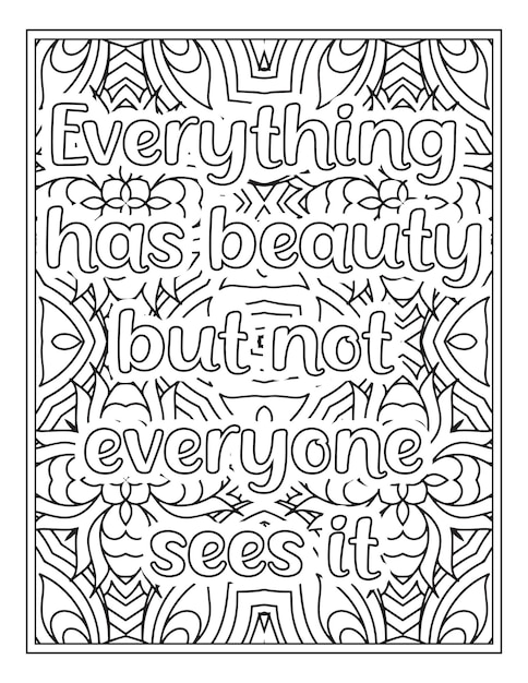 Motivational quotes coloring book page inspirational quotes coloring page coloring page