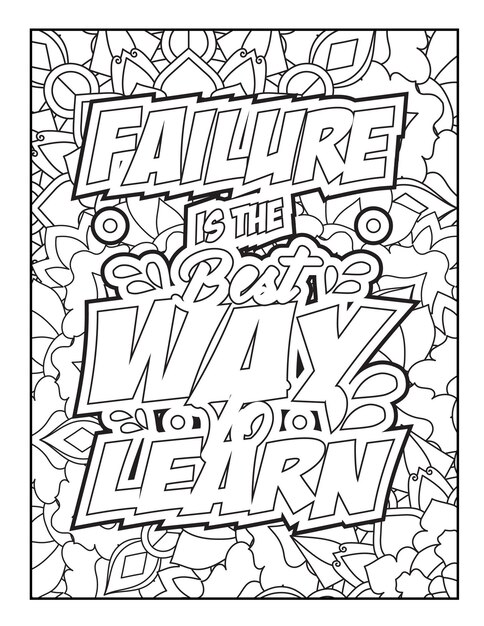 Motivational quotes coloring page Inspirational quotes coloring page Adult coloring page