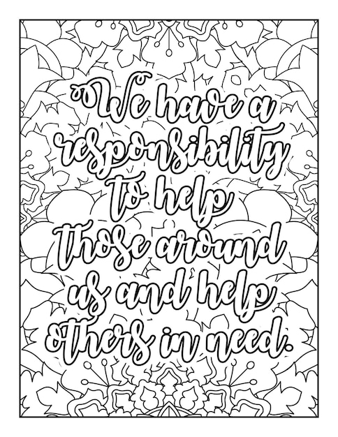 Motivational quotes coloring page Inspirational quotes coloring page Coloring page for adults