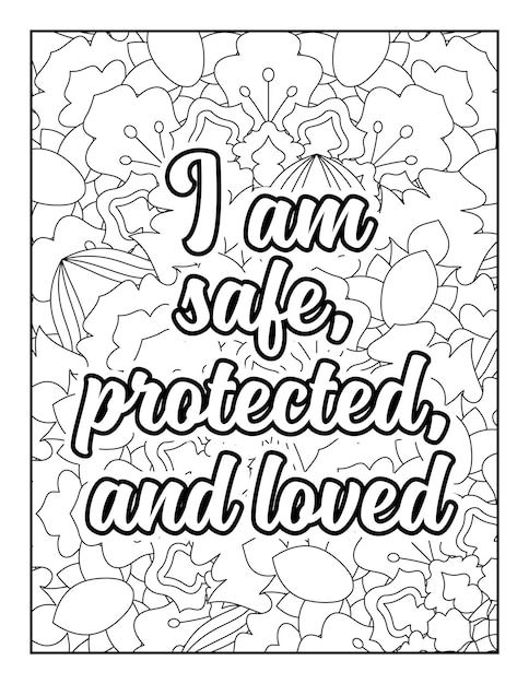 Motivational quotes coloring page Inspirational quotes coloring page Coloring page for adults