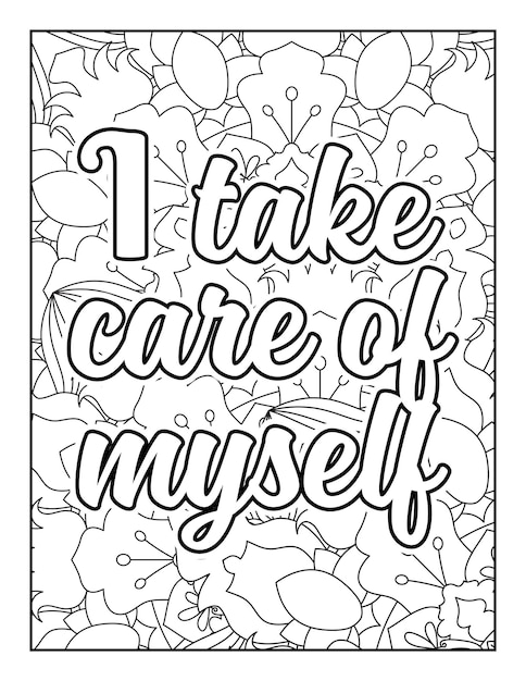 Motivational quotes coloring page Inspirational quotes coloring page Coloring page for adults