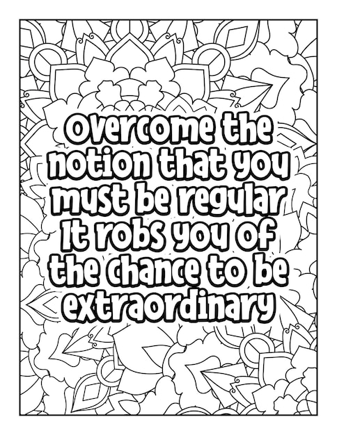 Motivational quotes coloring page Inspirational quotes coloring page Coloring page for adults