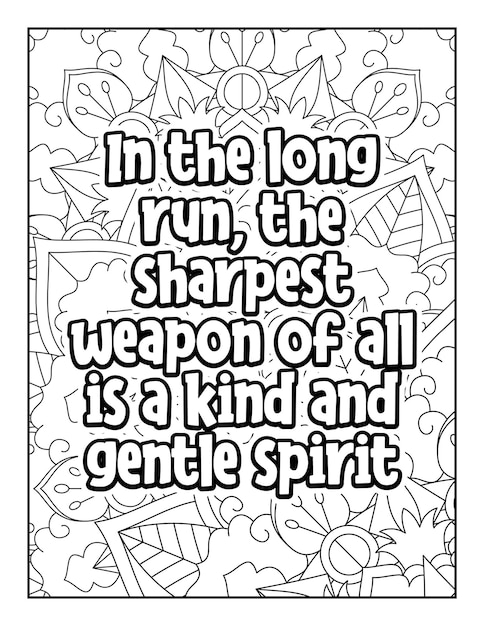 Motivational quotes coloring page Inspirational quotes coloring page Coloring page for adults