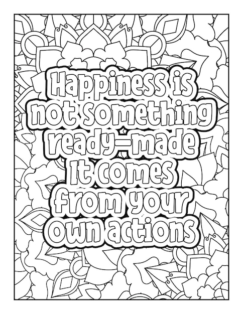 Motivational quotes coloring page Inspirational quotes coloring page Coloring page for adults