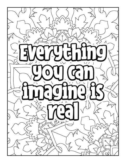 Motivational quotes coloring page Inspirational quotes coloring page Coloring page for adults