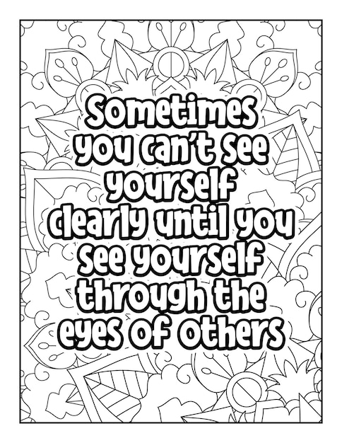 Motivational quotes coloring page Inspirational quotes coloring page Coloring page for adults