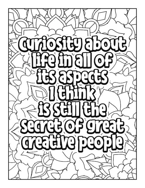 Motivational quotes coloring page Inspirational quotes coloring page Coloring page for adults