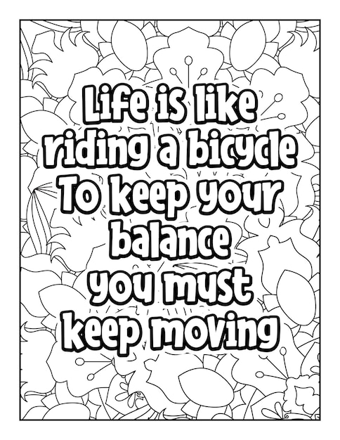 Motivational quotes coloring page Inspirational quotes coloring page Coloring page for adults