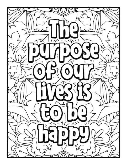 Motivational quotes coloring page Inspirational quotes coloring page Coloring page for adults