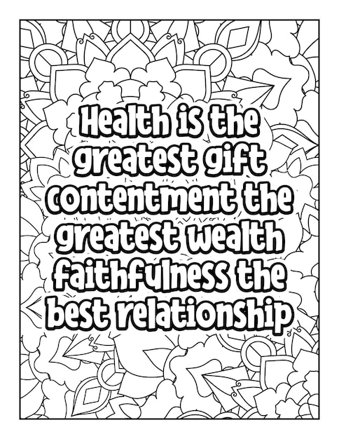 Motivational quotes coloring page Inspirational quotes coloring page Coloring page for adults