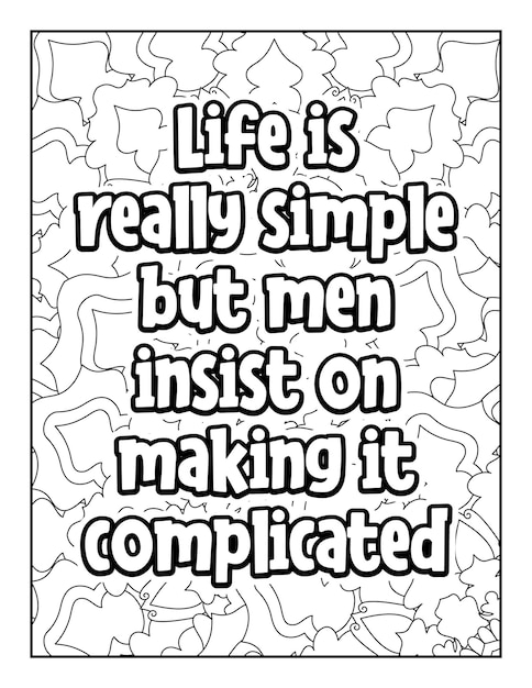 Motivational quotes coloring page Inspirational quotes coloring page Coloring page for adults