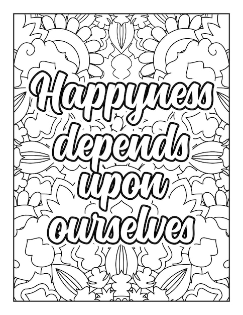 Motivational quotes coloring page Inspirational quotes coloring page Coloring page for adults