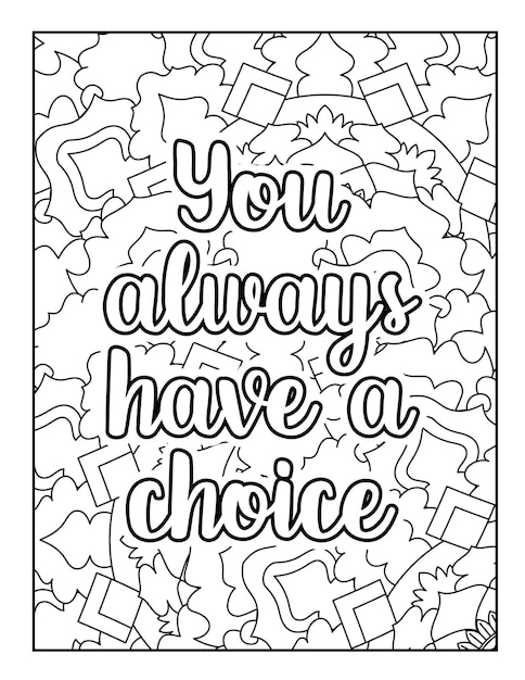 Motivational quotes coloring page Inspirational quotes coloring page Coloring page for adults