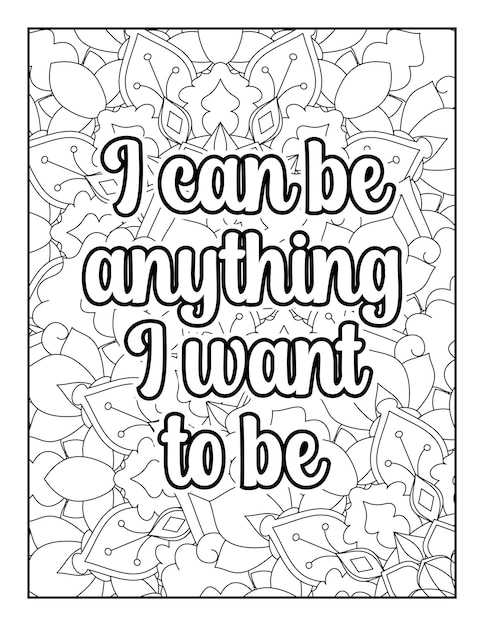 Motivational quotes coloring page Inspirational quotes coloring page Quotes coloring book page