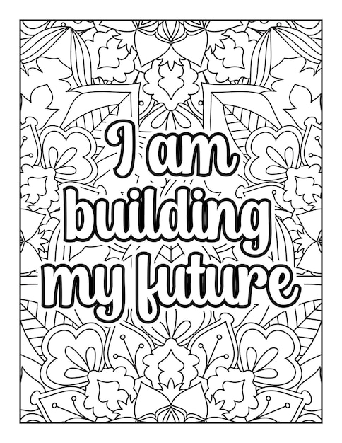 Motivational quotes coloring page Inspirational quotes coloring page Quotes coloring book page