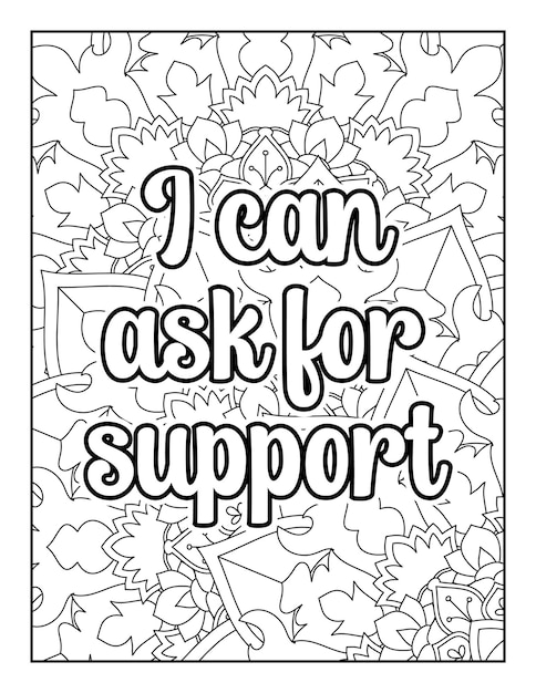 Motivational quotes coloring page Inspirational quotes coloring page Quotes coloring book page