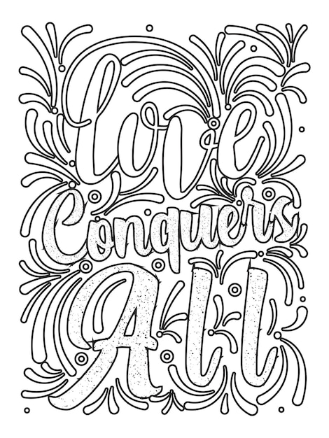 motivational quotes coloring pages coloring book design Lettering page design quotes coloring