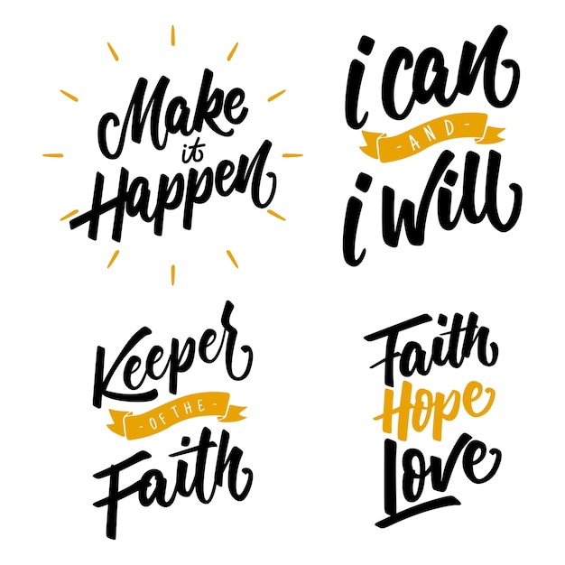 motivational quotes hand lettering typography