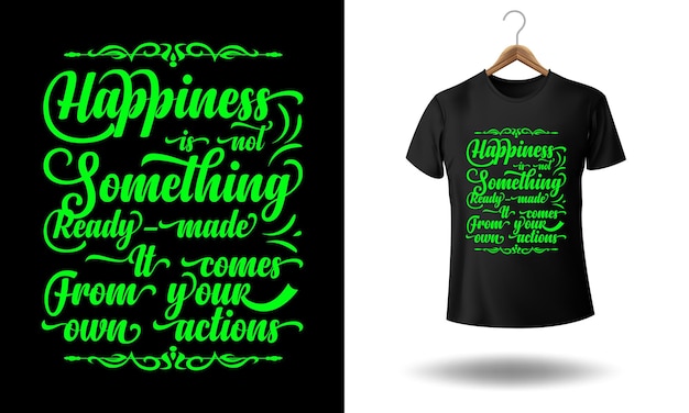 Motivational trendy typography tshirt design