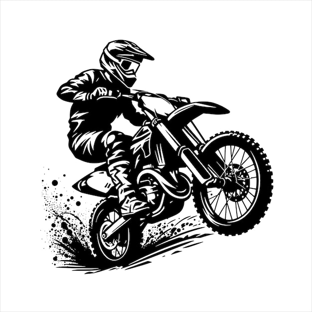 Motocross Rider Svg