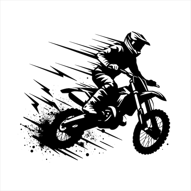 Motocross Rider Svg