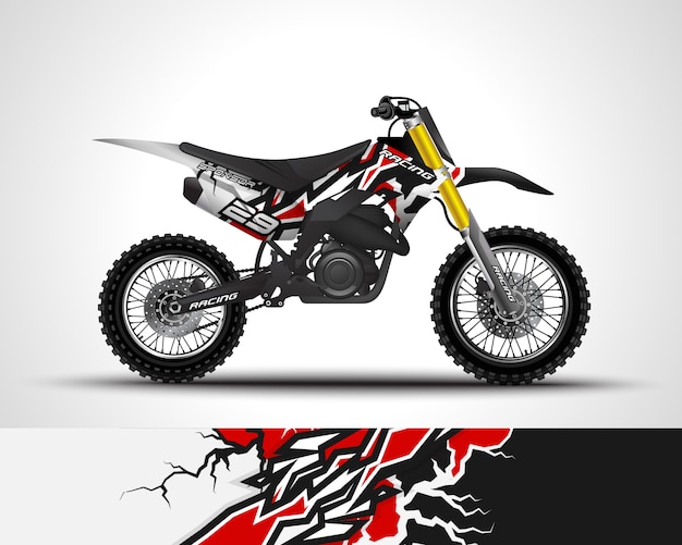 Motocross wrap decal and vinyl sticker