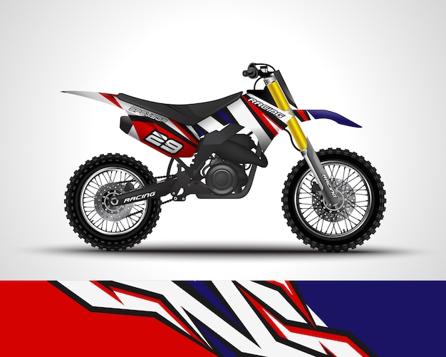 Motocross wrap decal and vinyl sticker