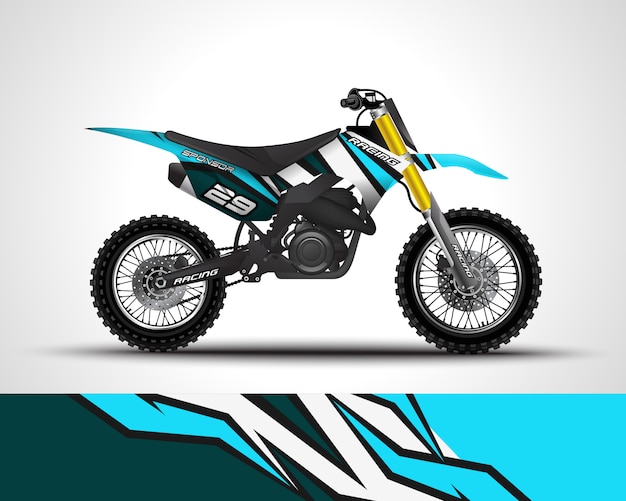 Motocross wrap decal and vinyl sticker