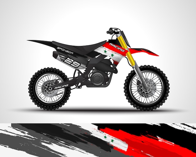 Motocross wrap decal and vinyl sticker