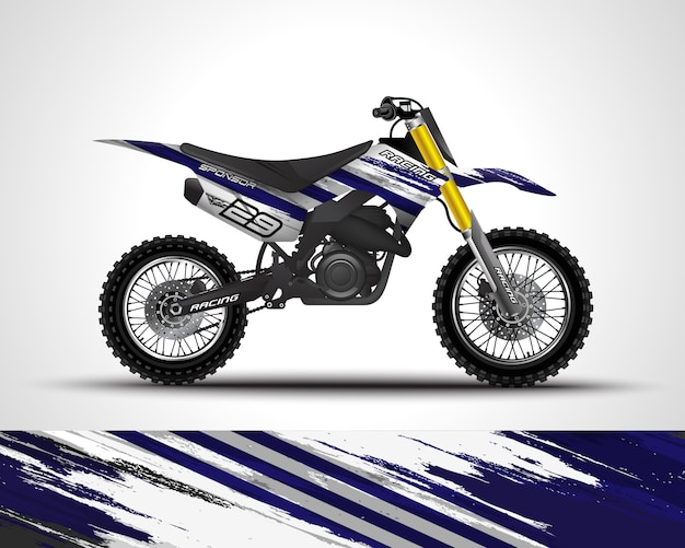 Motocross wrap decal and vinyl sticker