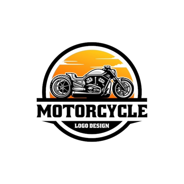 Motorbike  chooper  motorcycle logo vector