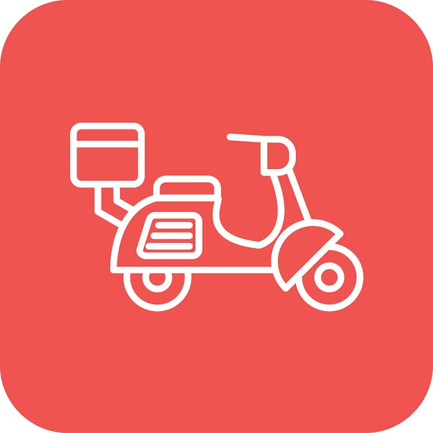 Motorbike Delivery icon vector image Can be used for Delivery and Logistics