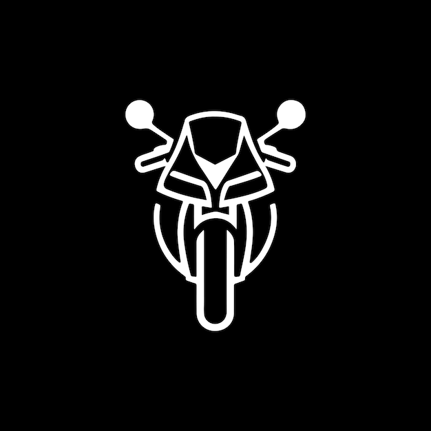 motorbike front part vector logo icon silhouette design