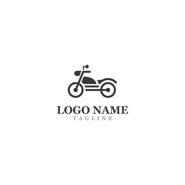 Motorcycle Icon Vector Design Template