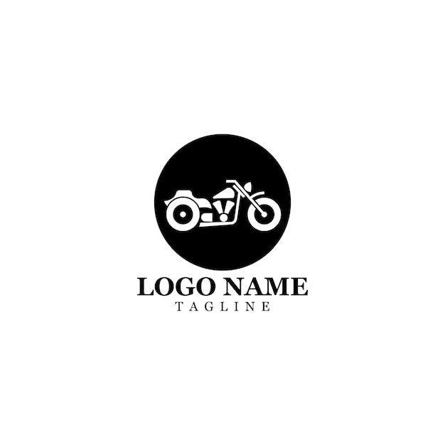 Motorcycle Icon Vector Design Template