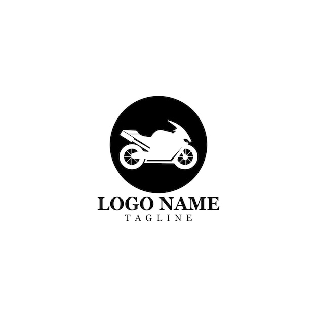 Motorcycle Icon Vector Design Template