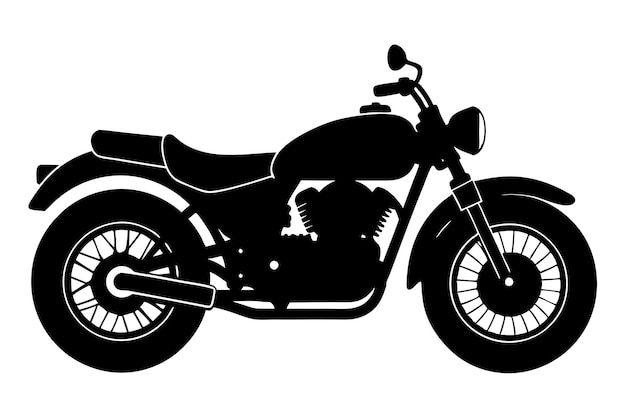 Vector motorcycle silhouette illustration artwork