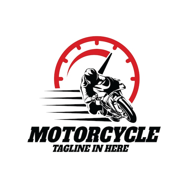 Motorcycle Sport Logo Template Design Vector