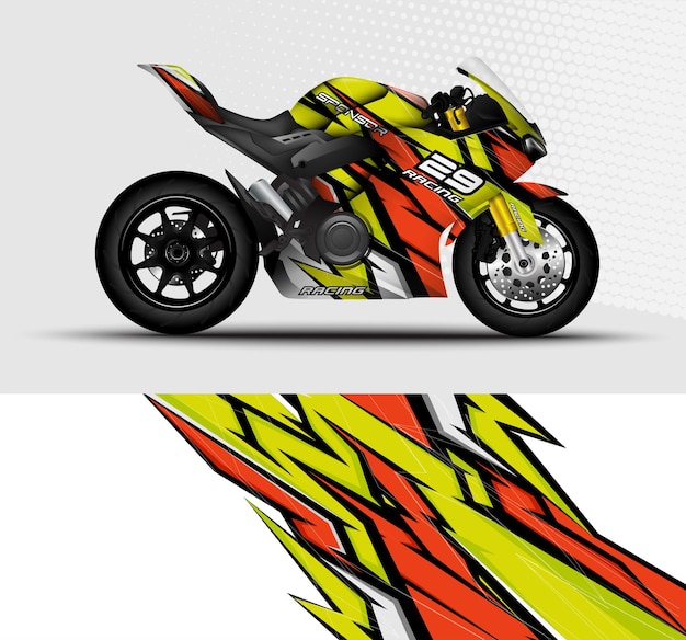 Motorcycle Sportbikes wrap decal and vinyl sticker design