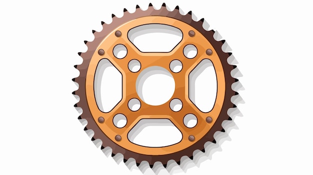 Motorcycle Sprocket Icon Bike Gear Vector Illustration