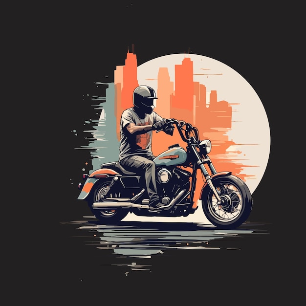 motorcycle t shirt design vector