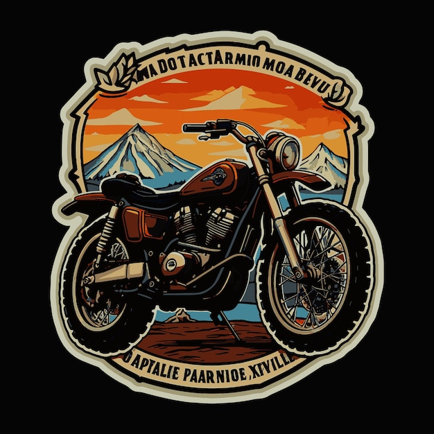 motorcycle t shirt design