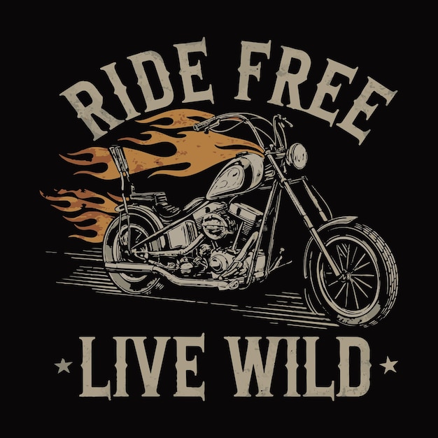 motorcycle t shirt design