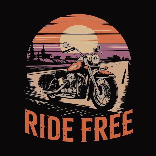 motorcycle t shirt design